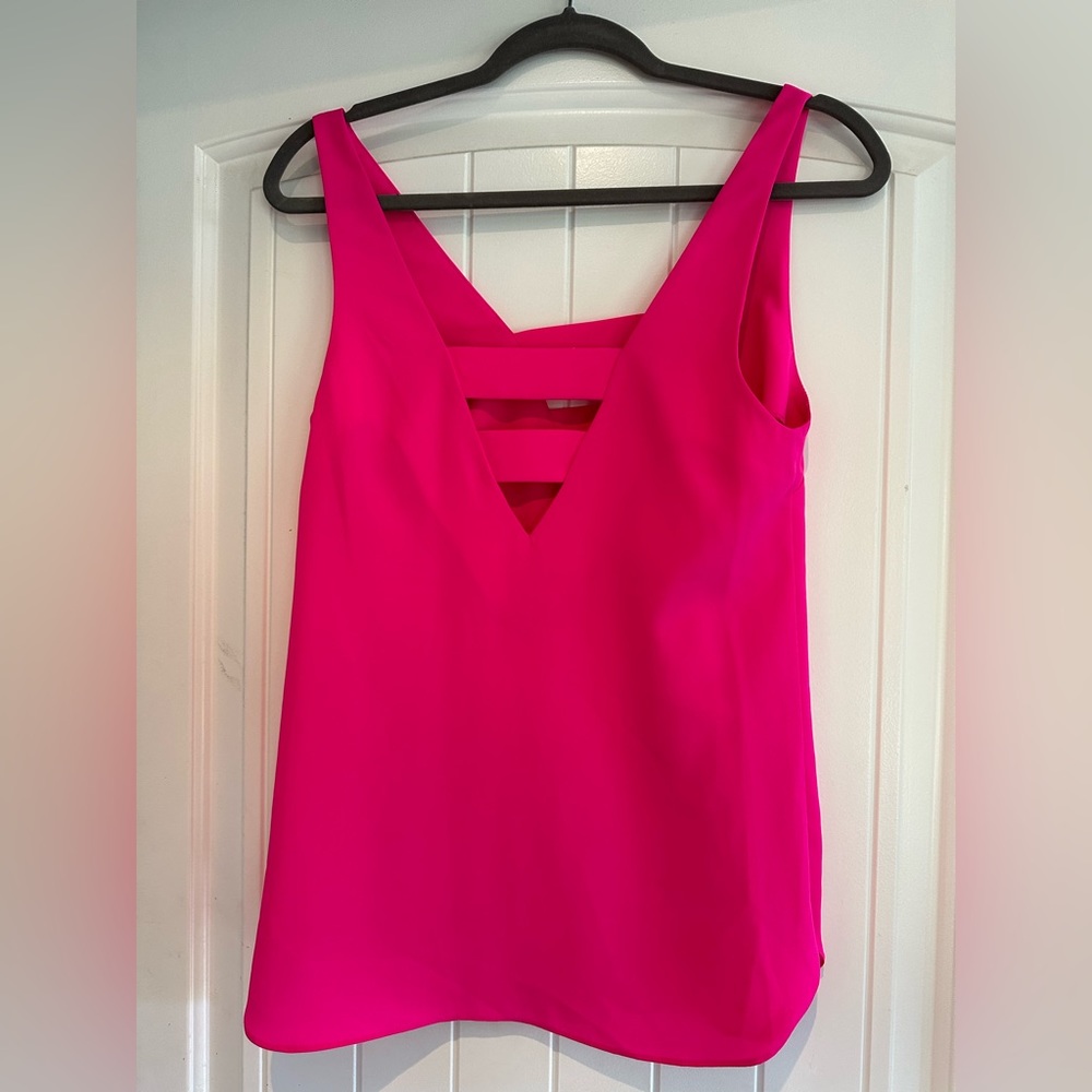 Hot pink dressy tank top